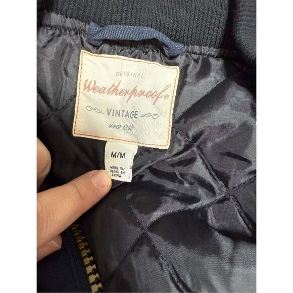 Weatherproof Men’s Canvas Vest sz M Outerwear Fleece Quilted NEW #F624 - Picture 5 of 6